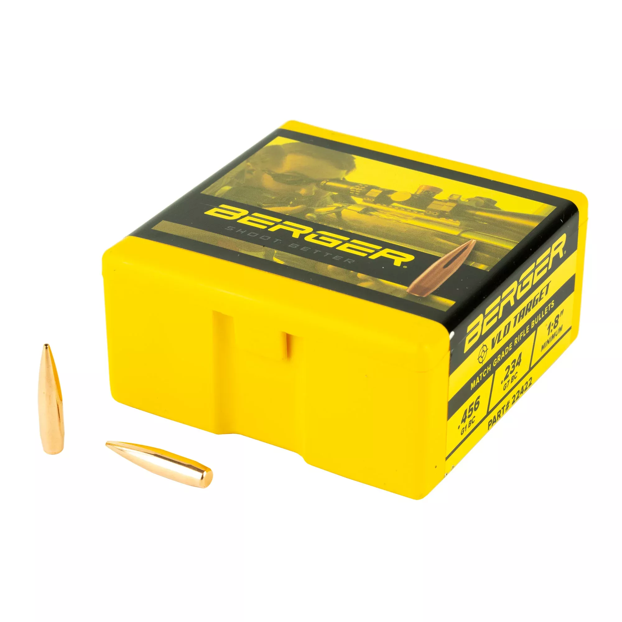 Berger .224 80 Grain Target VLD Bullets – 100 Count