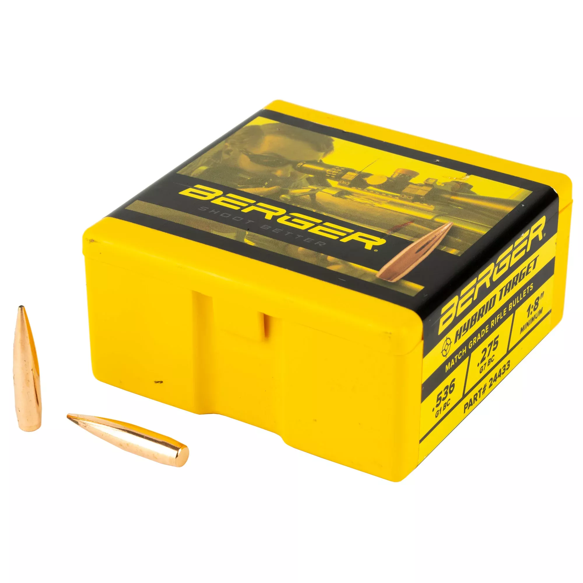 Berger .243 105gr Target Hybrid Bullets – 100 Count