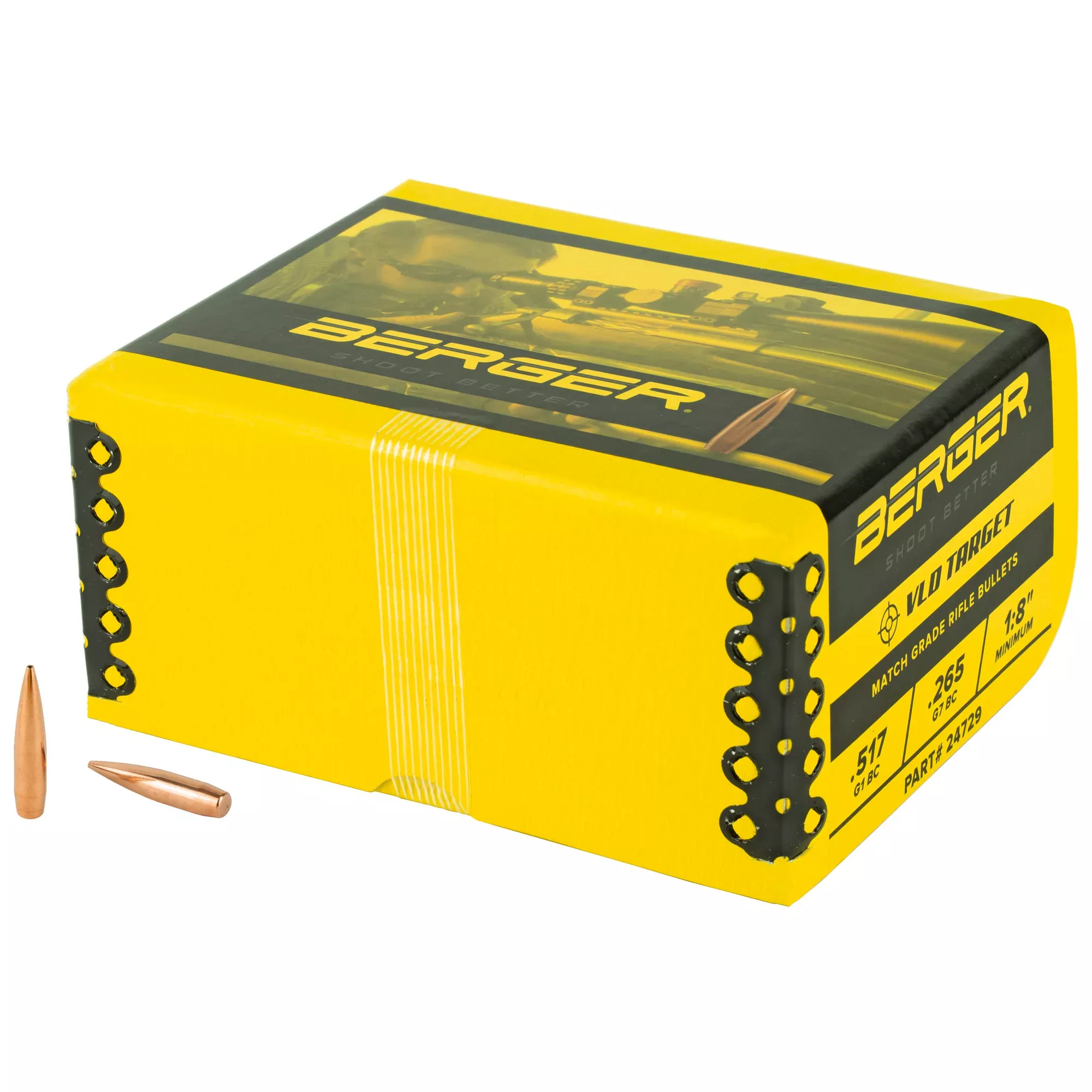 Berger .243/6mm 105 Grain VLD Target Bullets – 500 Count