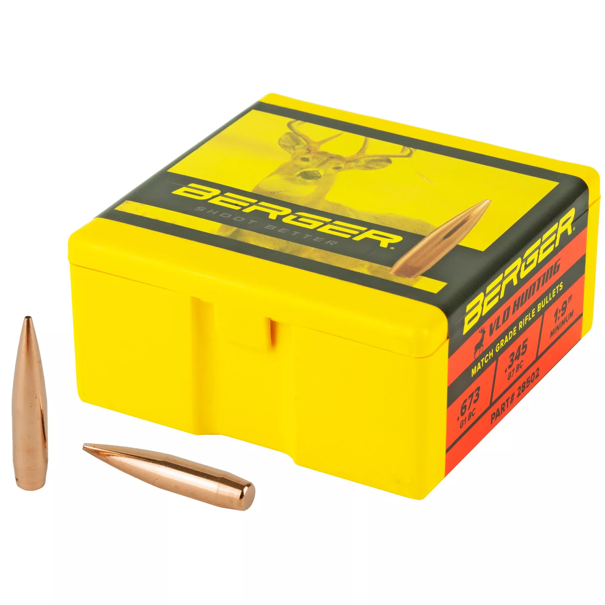 Berger .284 180gr VLD Hunting Bullets – 100 Count