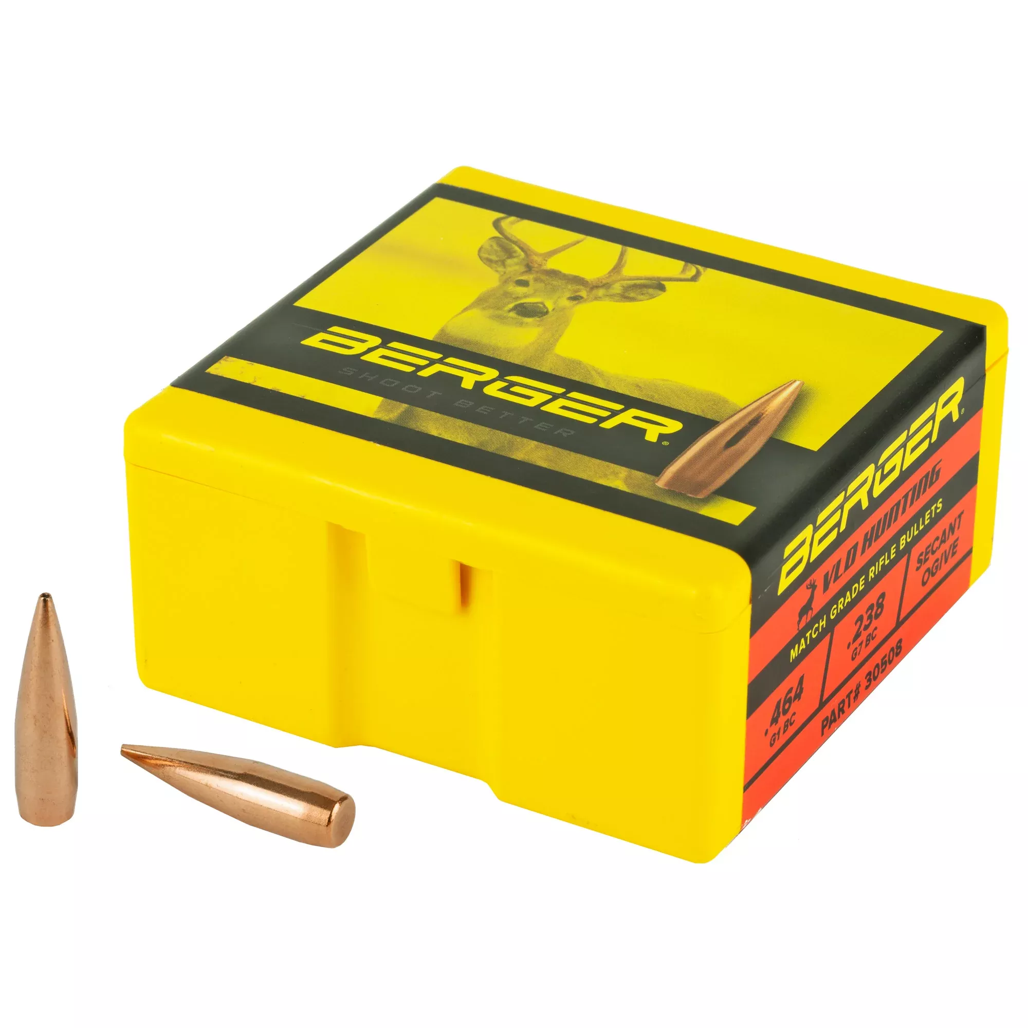 Berger .308 155G Hunt VLD 100CT – Match-Grade Hunting Bullets for 30 Caliber Rifles