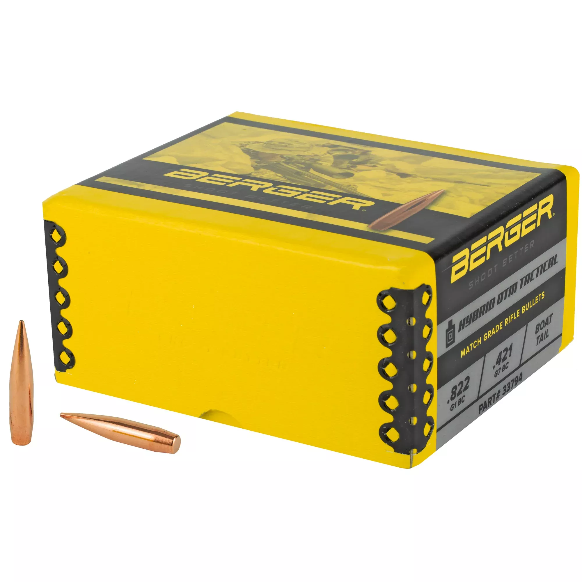Berger .338 300gr Hybrid Tactical Bullets – 250 Count
