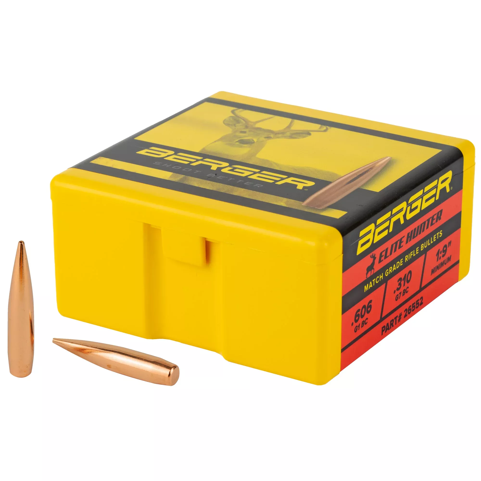 Berger 6.5mm 140gr Elite Hunter Bullets – 100 Count
