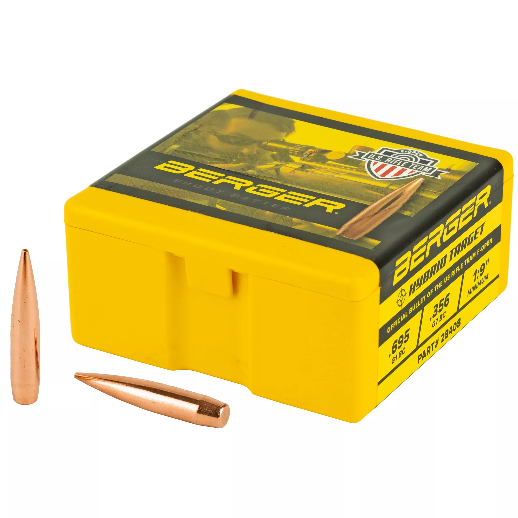 Berger 7mm 184gr Hybrid Target Bullets – 100 Count