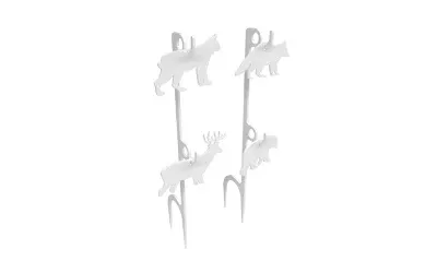 Birchwood Casey 1/3 Scale IPSC Silhouette Target White Paper