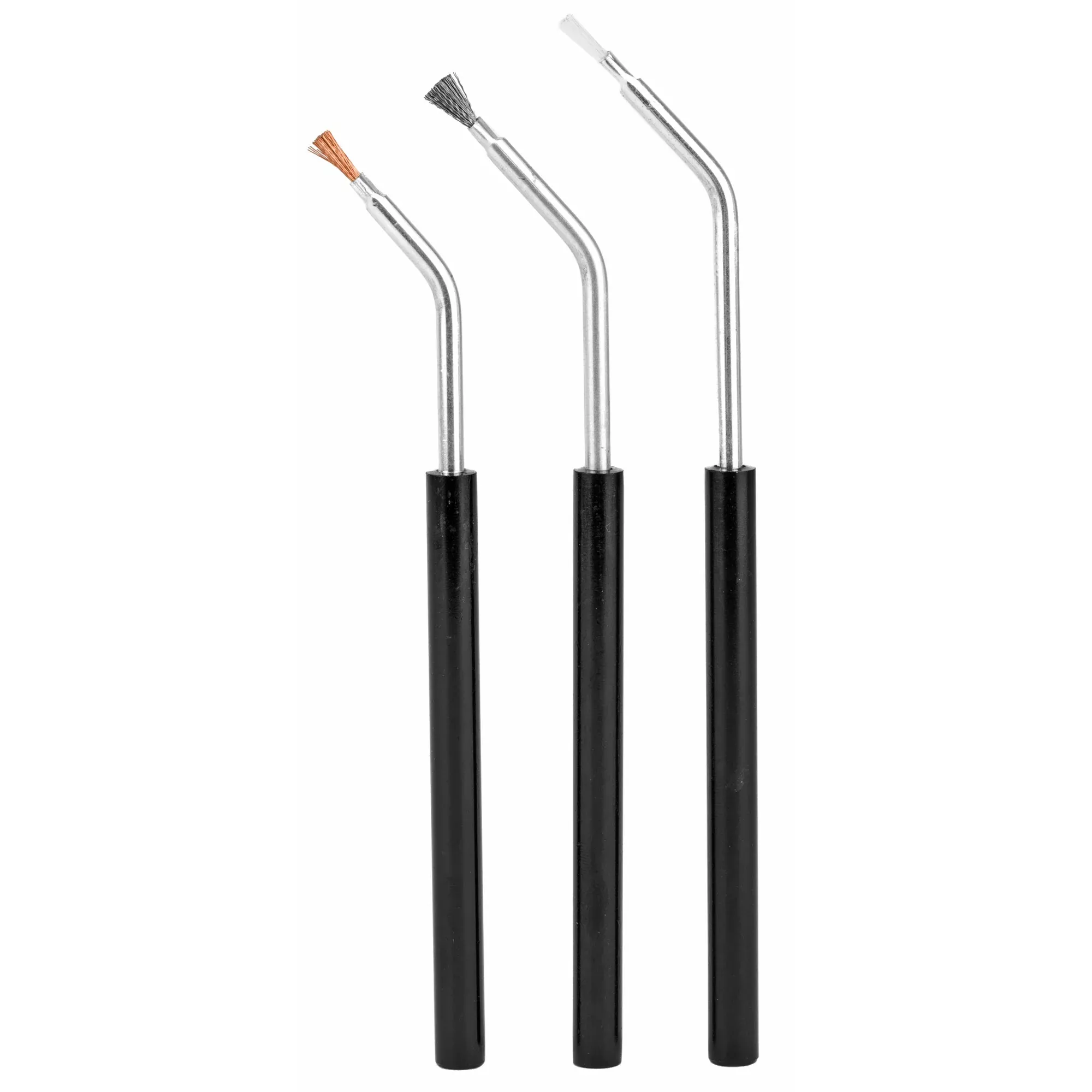 Birchwood Casey Angled Cleaning Brushes 3-Pack – Bronze/Nylon/Steel Universal