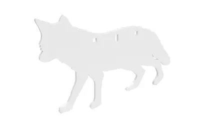 Birchwood Casey AR500 3/8" Silhouette Coyote White Steel Target – Rifle Rated