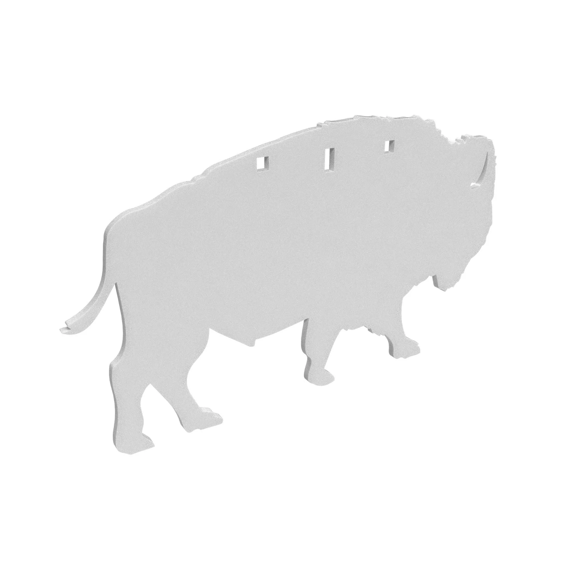 Birchwood Casey AR500 Gong 3/8" Target 3-Hole White