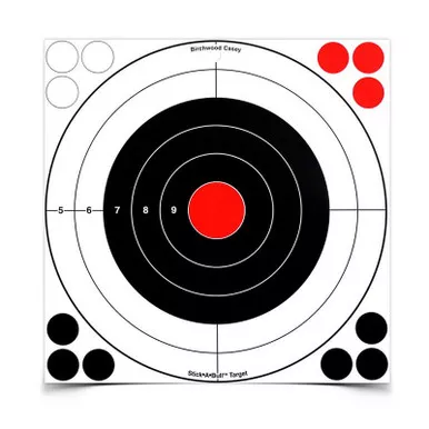 Birchwood Casey BC-33912 Stick A Bull 12" Adhesive Bulls-Eye, 5 Targets - 60 Pasters
