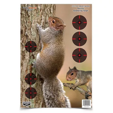 Birchwood Casey BC-35406 Pregame 12" X 18", 8 Targets - Squirrel