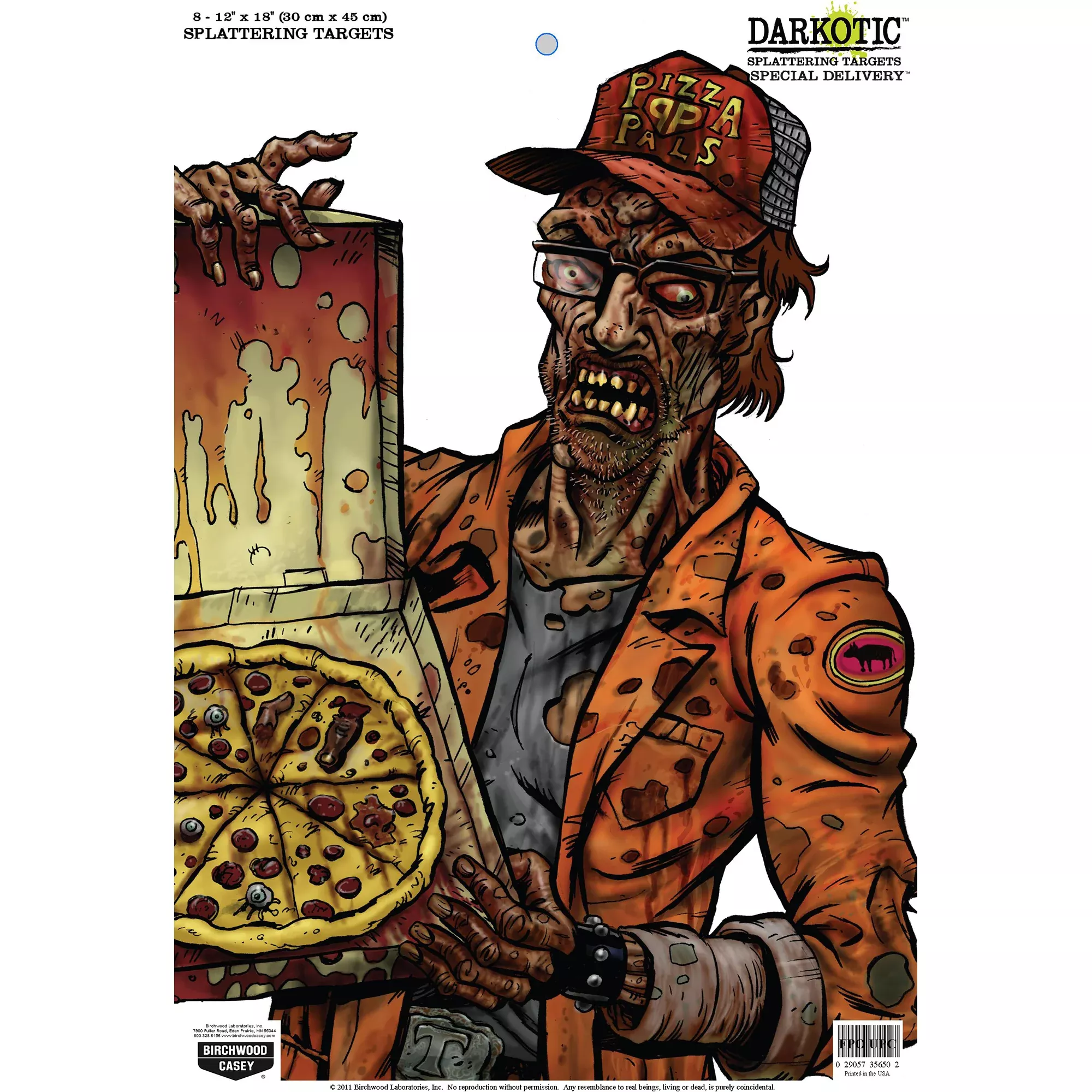 Birchwood Casey Darkotic Special Delivery Reactive Paper Target – 12x18 Inch