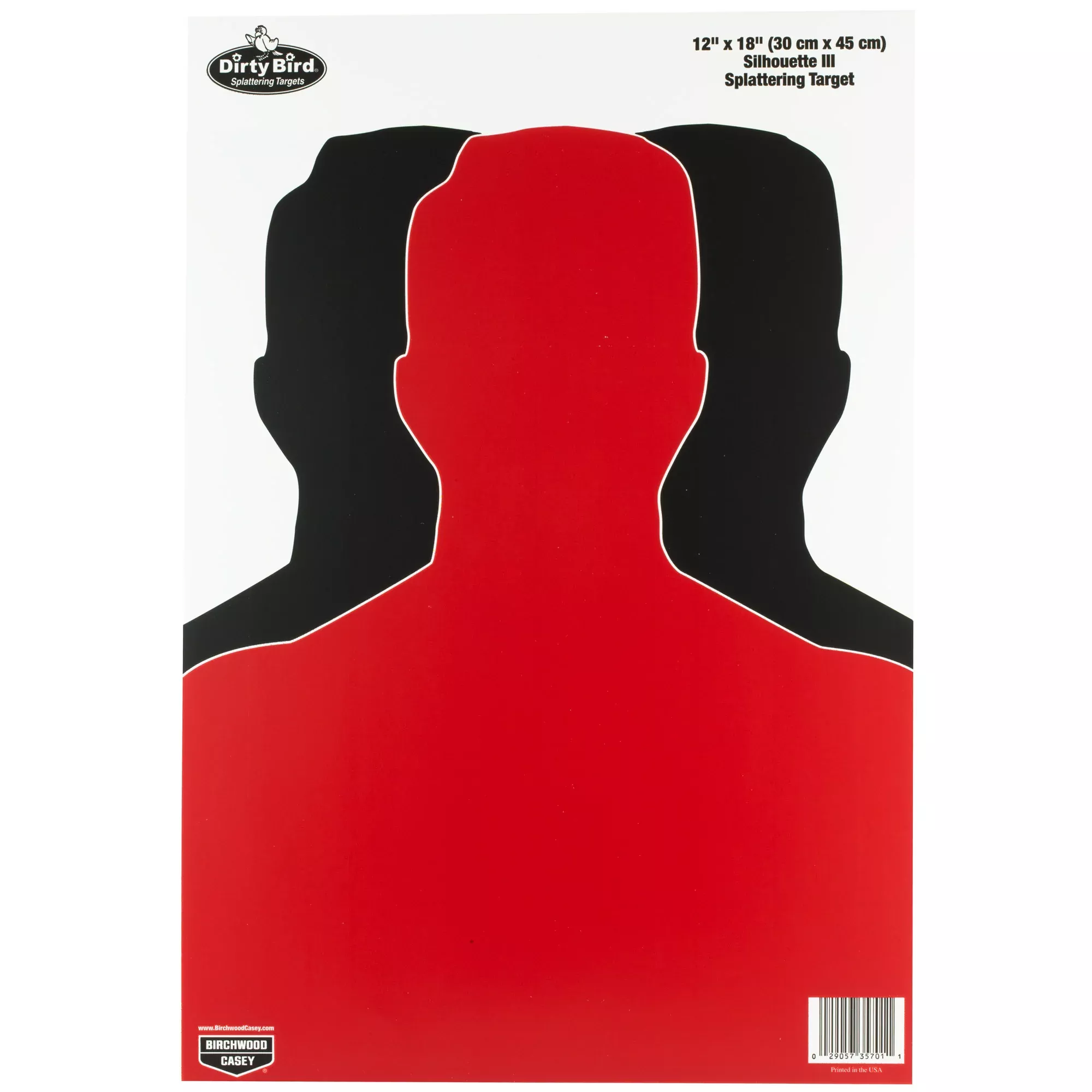 Birchwood Casey Dirty Bird Silhouette III Paper Target – 12x18 Inch