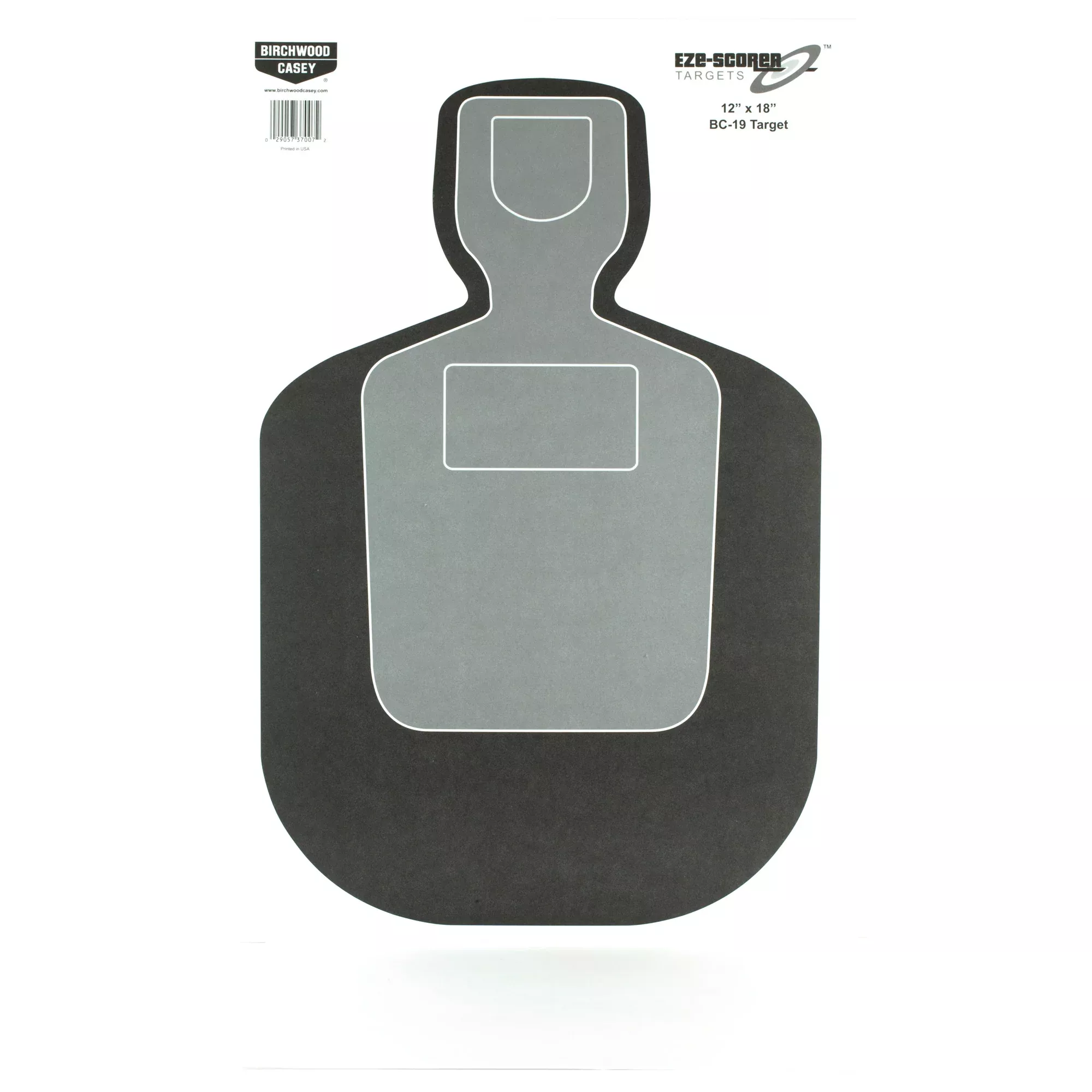 Birchwood Casey Eze-Scorer BC-19 Paper Target – 12"x18" Silhouette (100-Pack)
