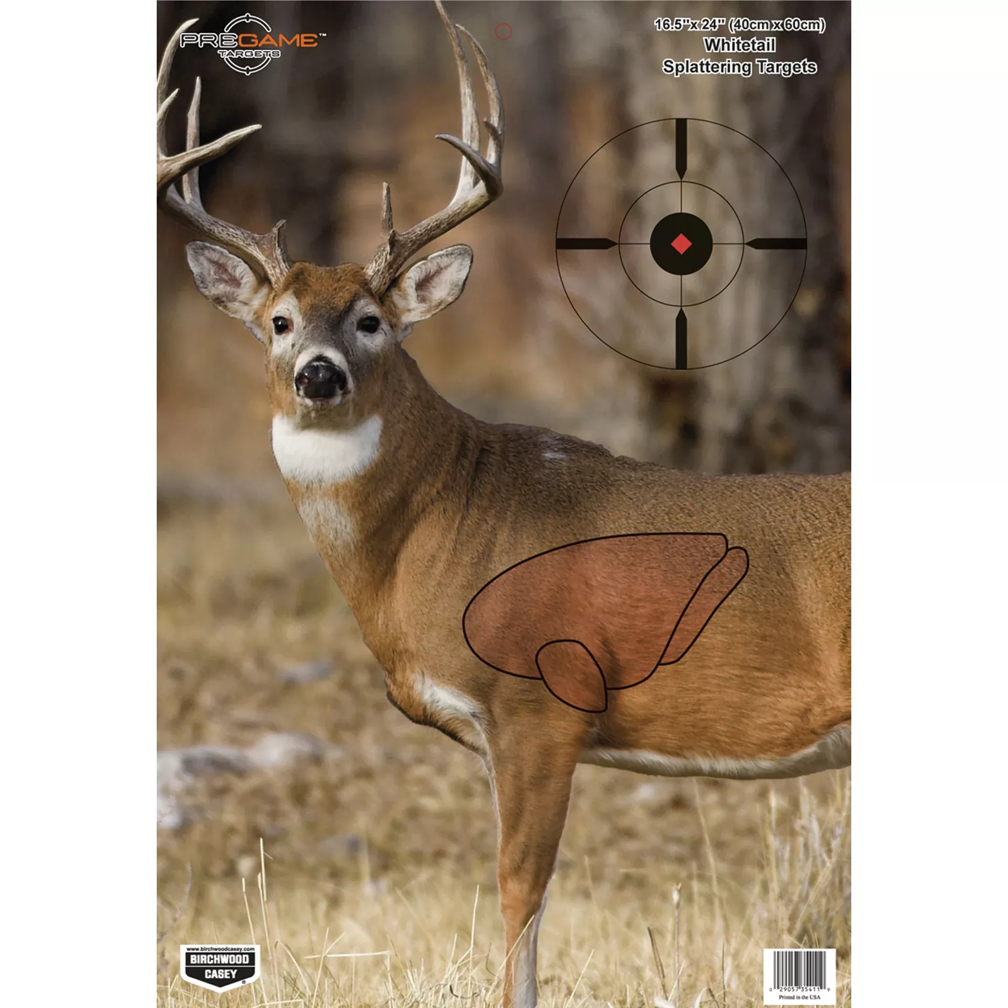 Birchwood Casey Pregame Deer Paper Targets – 16.5" x 24" (3-Pack)