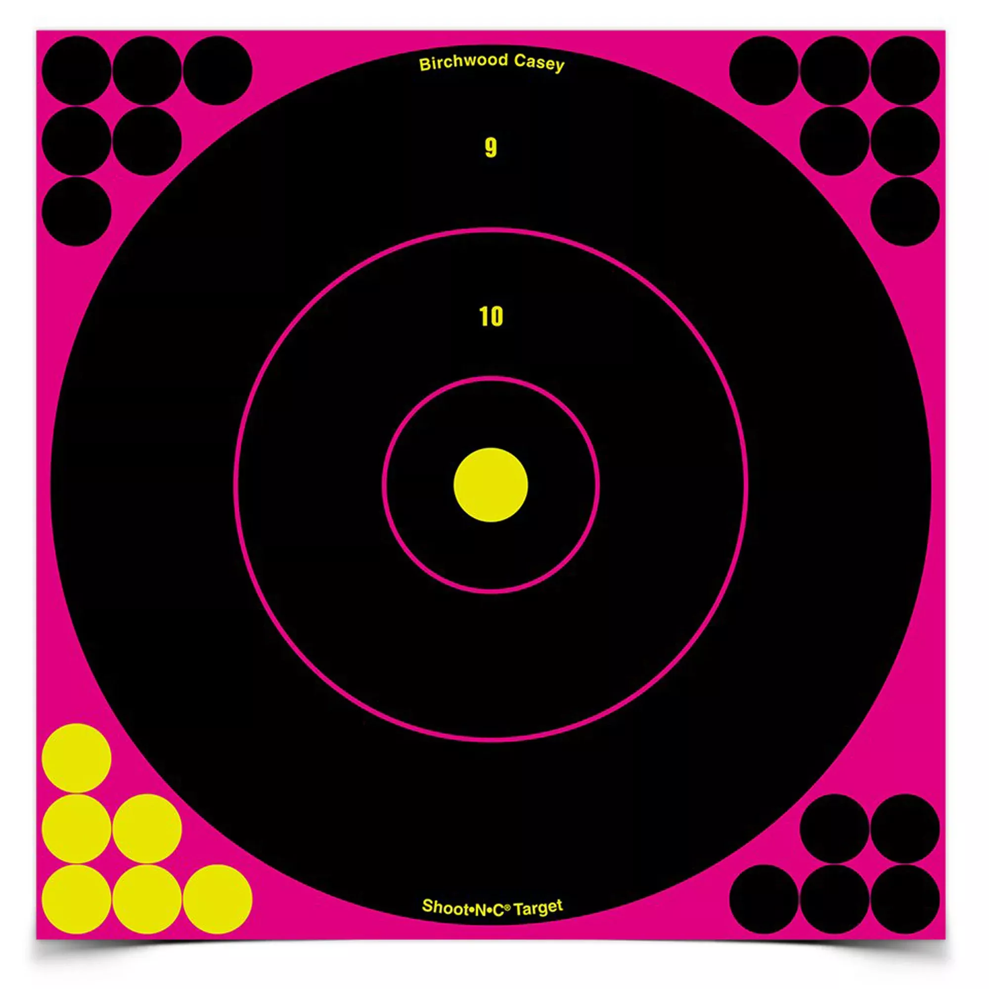 Birchwood Casey Shoot-N-C 5" Round Bullseye Target – 12 Pack