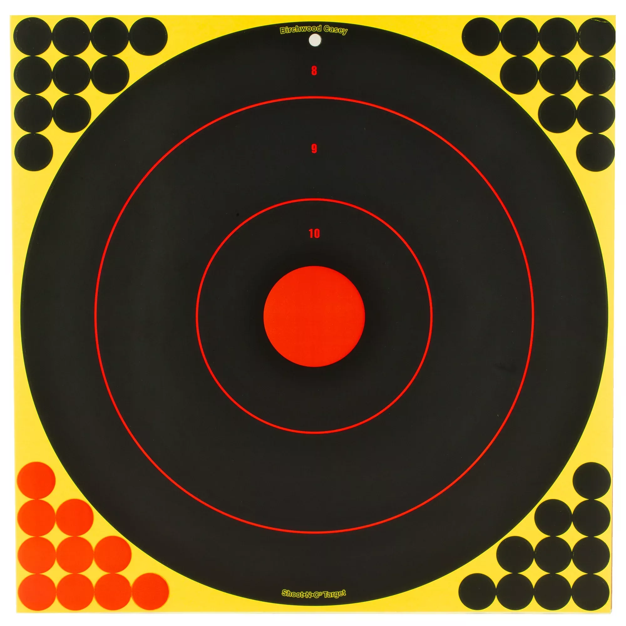 Birchwood Casey Shoot-N-C Bullseye Target 17.25" – 5 Pack Self-Adhesive Reactive Targets