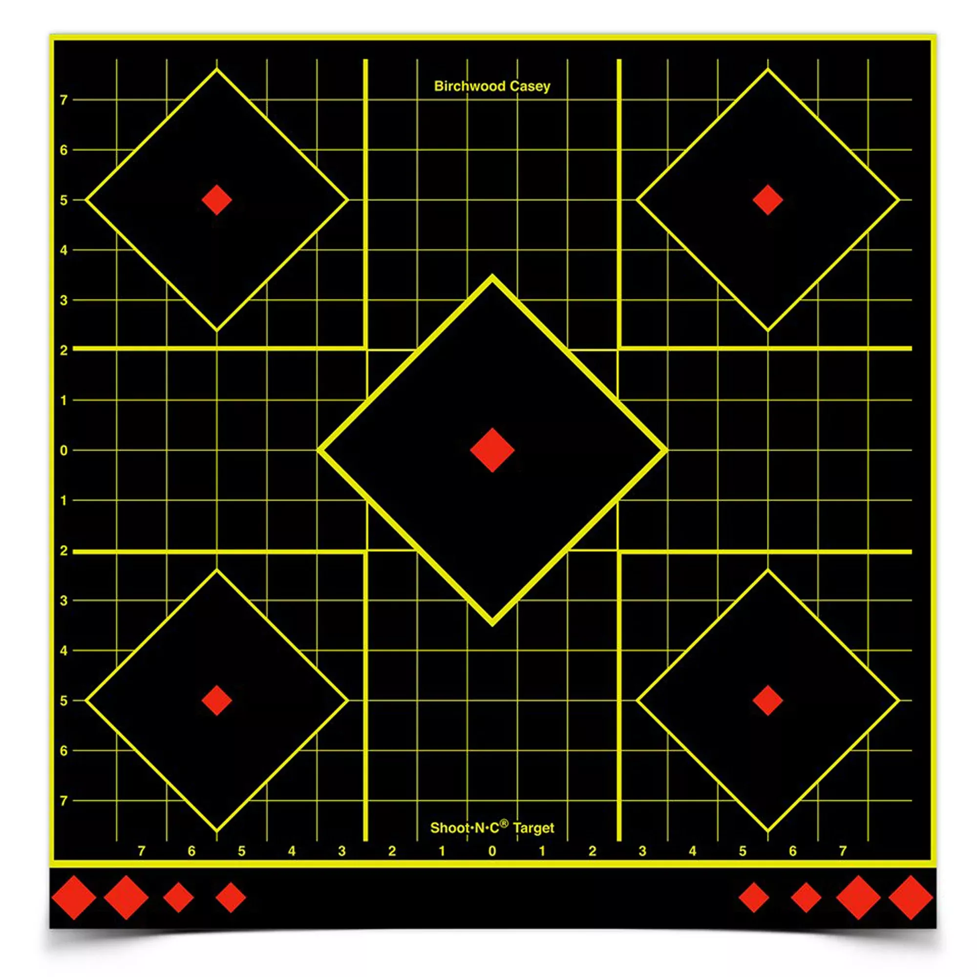 Birchwood Casey Shoot-N-C Sight-In Target – 17.75" Reactive Paper Target (5-Pack)