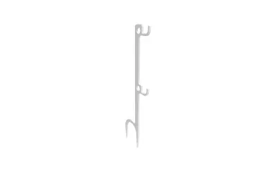 Birchwood Casey Steel Target Hanger White 2-Hook – Portable Target Support System