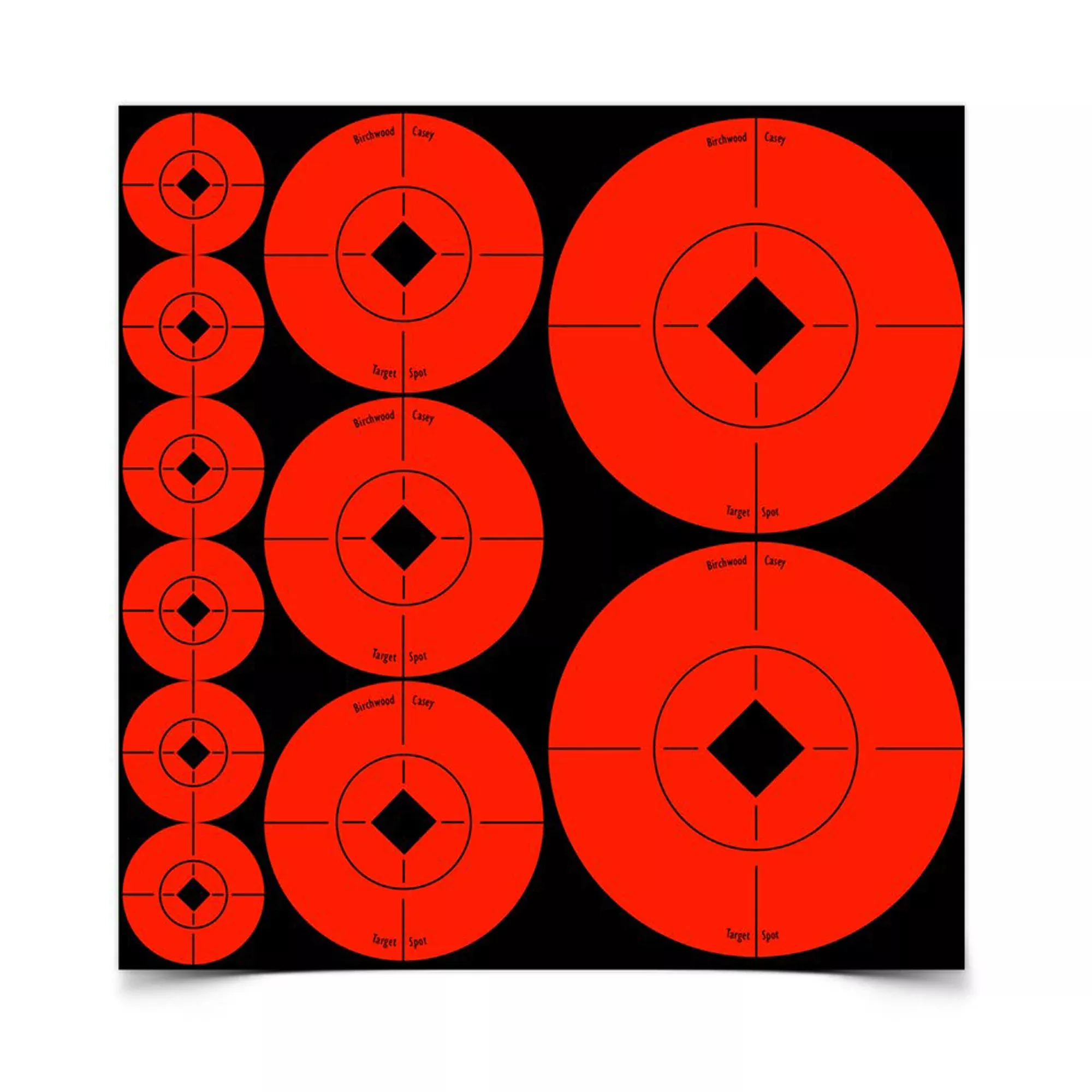 Birchwood Casey Target Spots Assortment Adhesive Targets – Multi-Size Pack