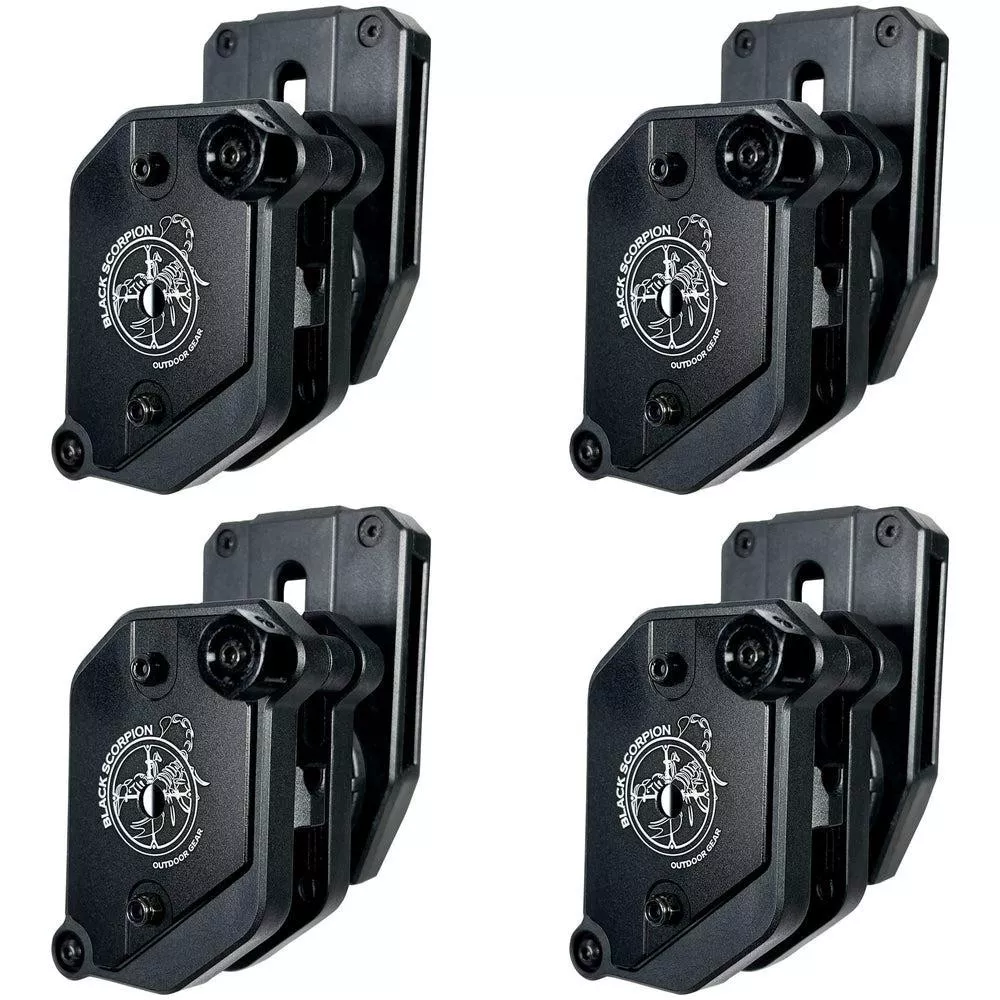 Black Scorpion Single/Double Stack Ambi Magazine Pouches 4Pcs