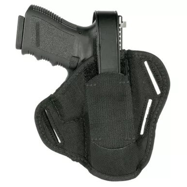 Blackhawk 40PC06BK Nylon 3-Slot Pancake Holster for 3.25" - 3.75" BBL Medium & Large Autos