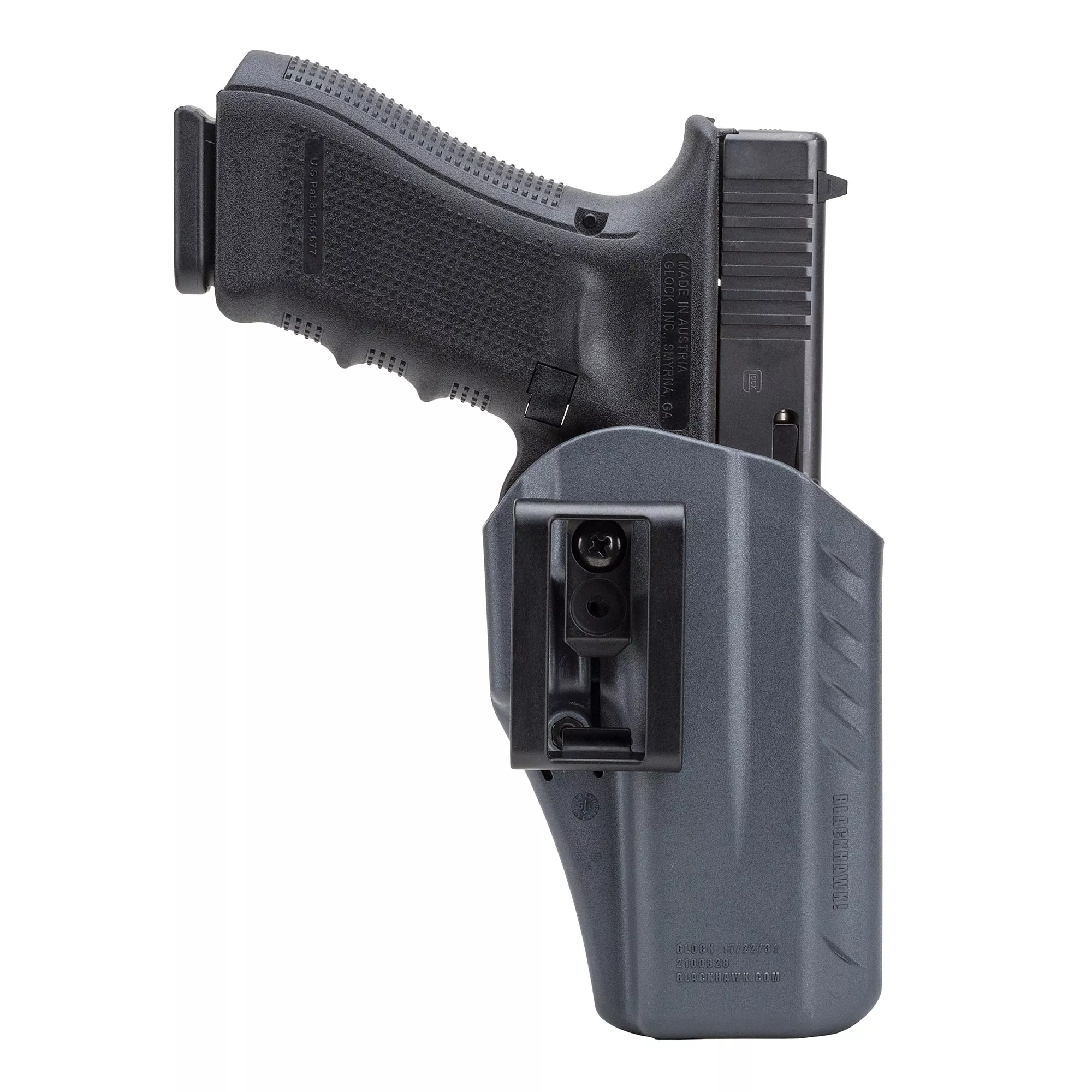 BLACKHAWK ARC IWB Holster for Glock 17/22/31 – Ambidextrous, Grey