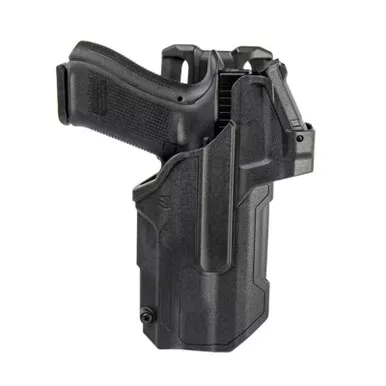 Blackhawk T-Series Level 2 Light-Bearing Red Dot Sight (RDS) Duty Holster for Glock 17/19 w/ Streamlight TLR-7