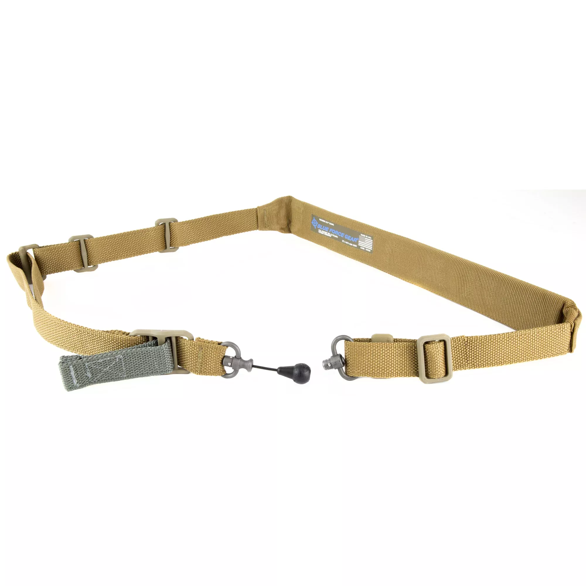Blue Force Gear Vickers Padded 2-Point Sling – Quick-Adjust Tactical Sling for AR-15/M4 Platforms