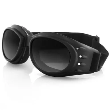 Bobster BCA20231AC Cruiser II Goggles w/ Matte Black Frame & 3 Interchangeable Lenses (Amber, Clear, Smoke)