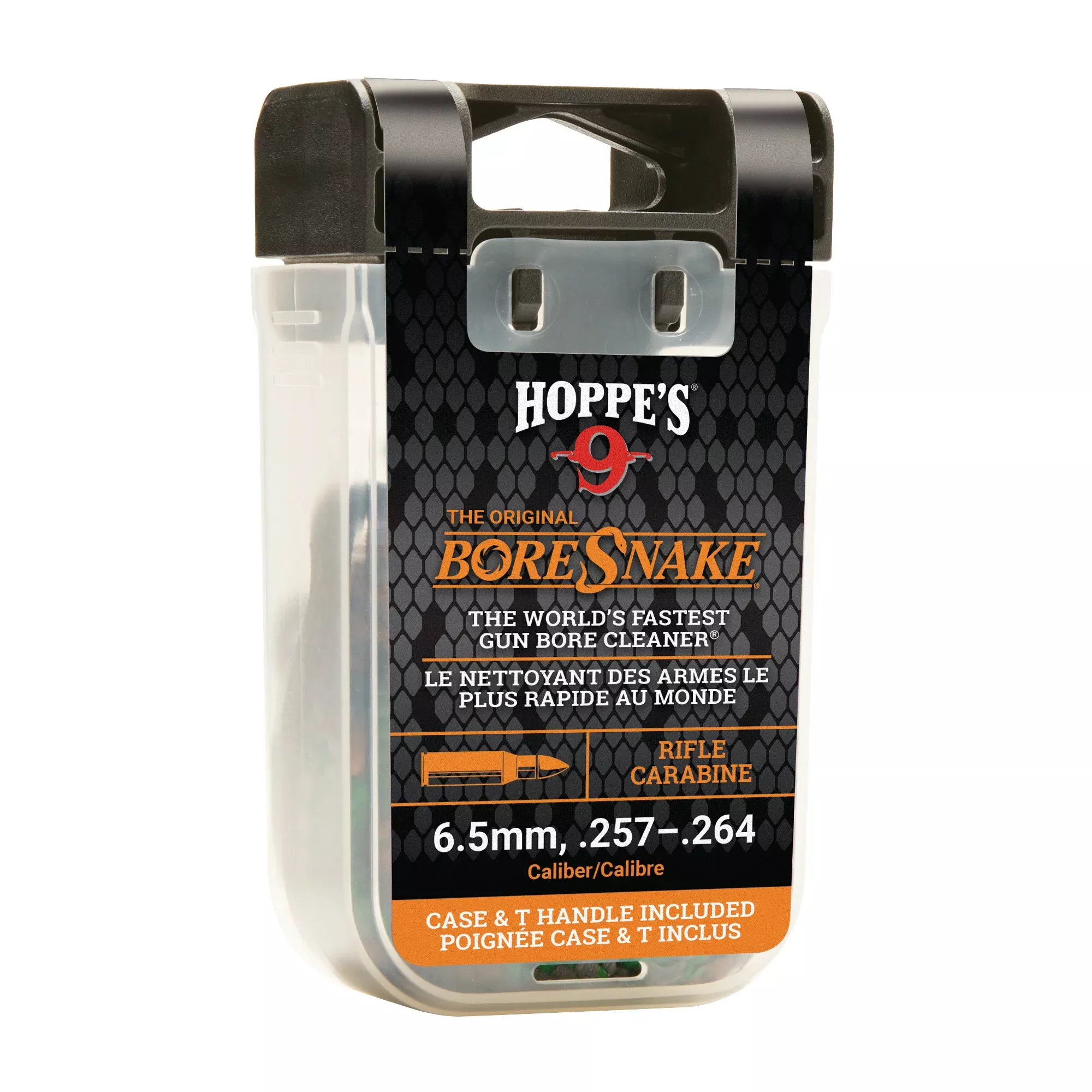 BoreSnake Rifle 257/264 Bore Cleaner with Den – .257, .264, 6.5mm Compatible