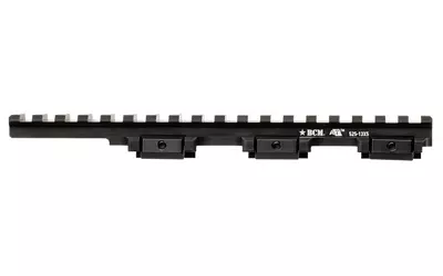 Bravo Company BCM AT Optic Riser 5.25" 1.3x5" Black – Absolute Co-Witness Height Mount