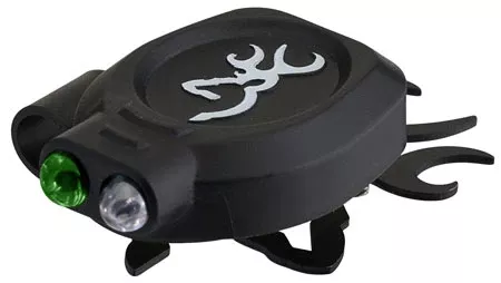 Browning 3716110 Buck Mark Cap Light 6/13 Lumens Green/White LED Bulb Black
