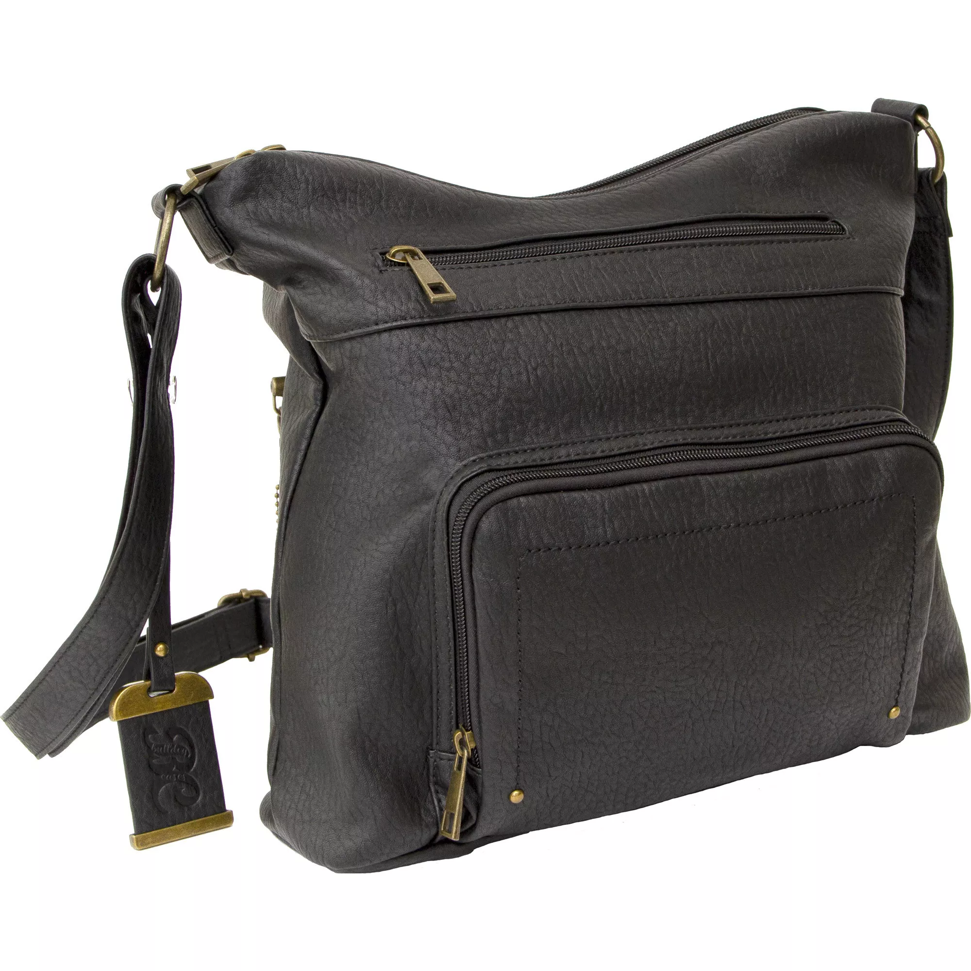 Bulldog Cross Body Style Purse w/Holster Black