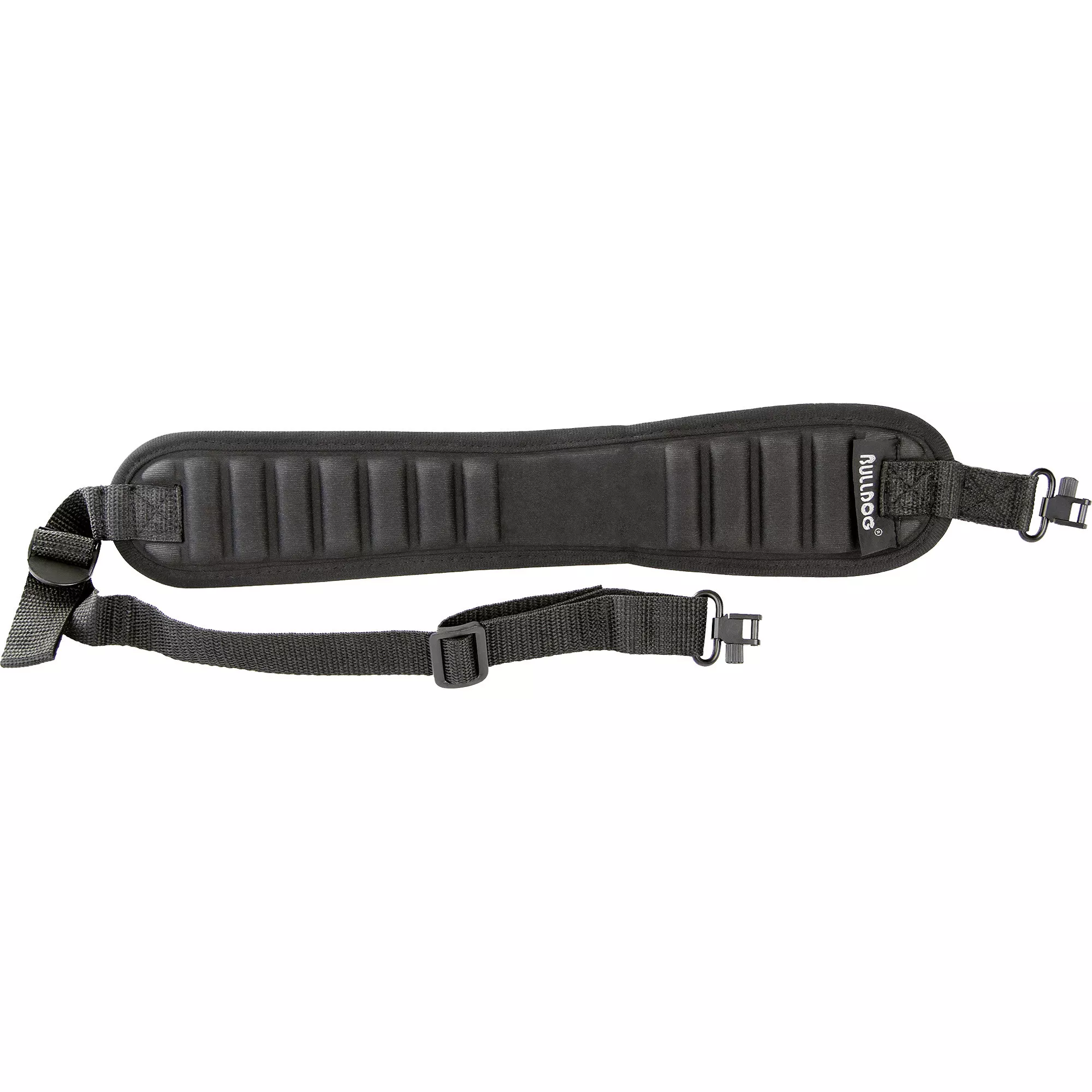 Bulldog Ribbed Rifle Sling w/Deluxe Locking Swivels Black