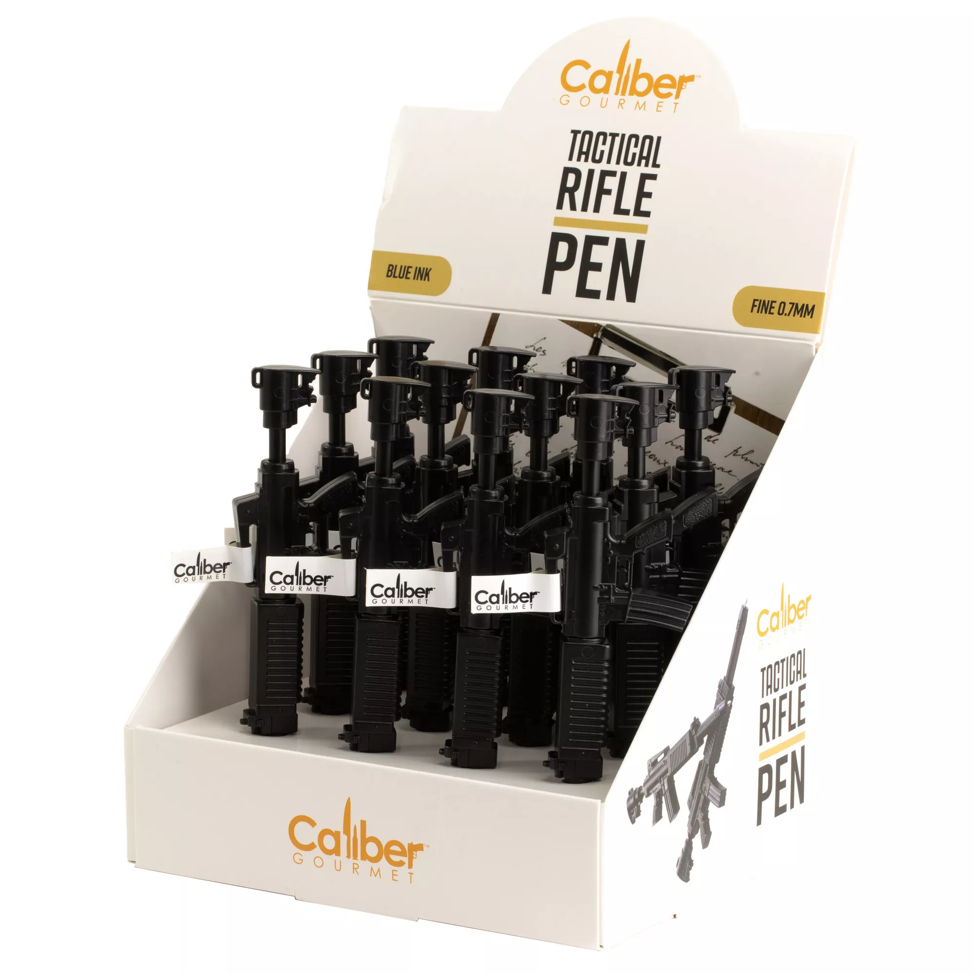 Caliber Gourmet M16 Rifle Tactical Pen Display Box of 12