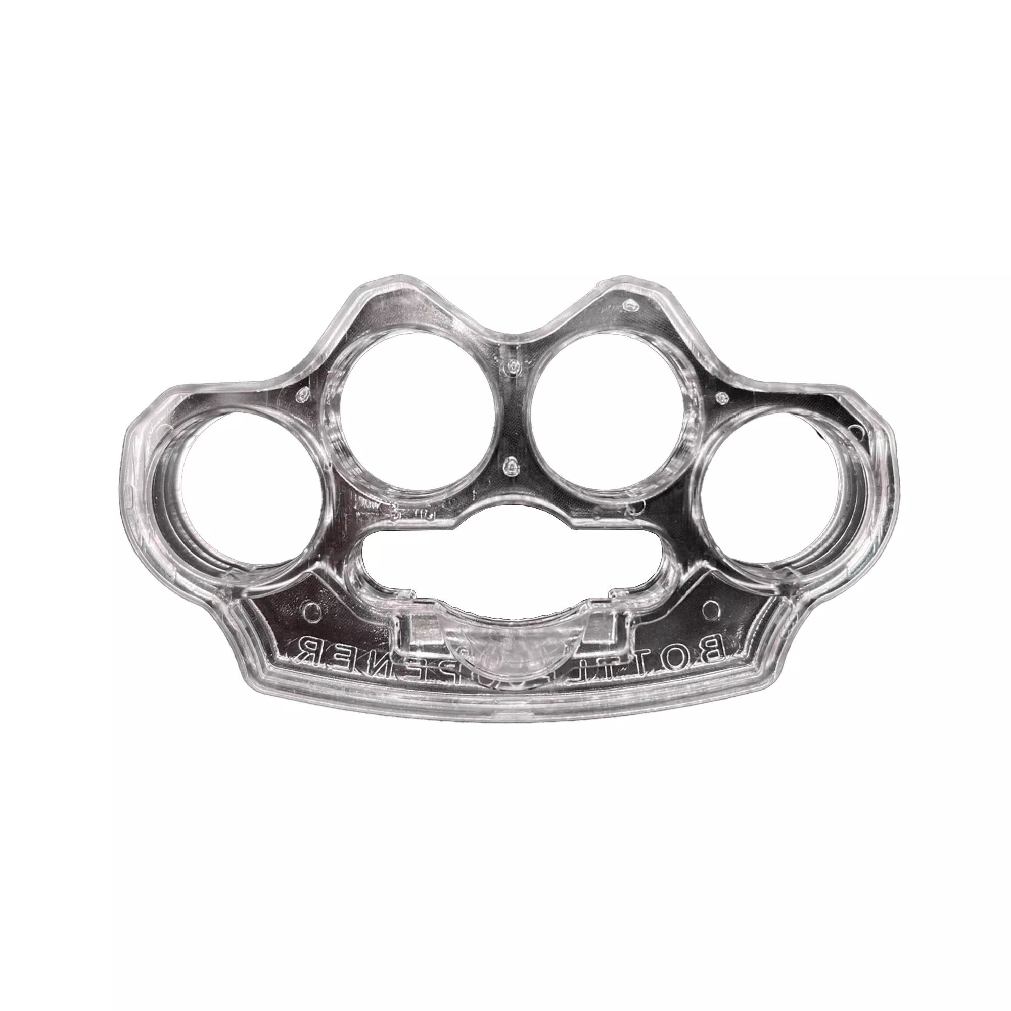 Caliber Gourmet Plastic Knuckles Bottle Opener Clear