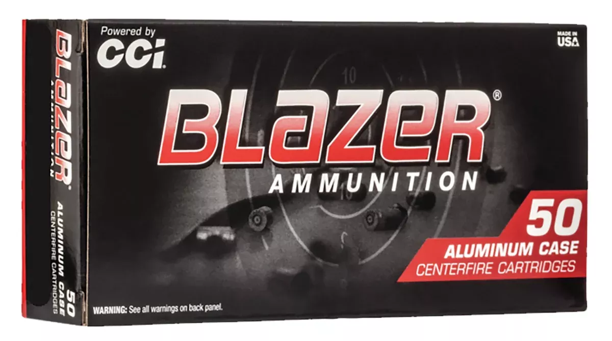 CCI 5400 Blazer Brass9mm Luger 100 gr Flat Nose Lead-Free 50 Per Box/20 Cs