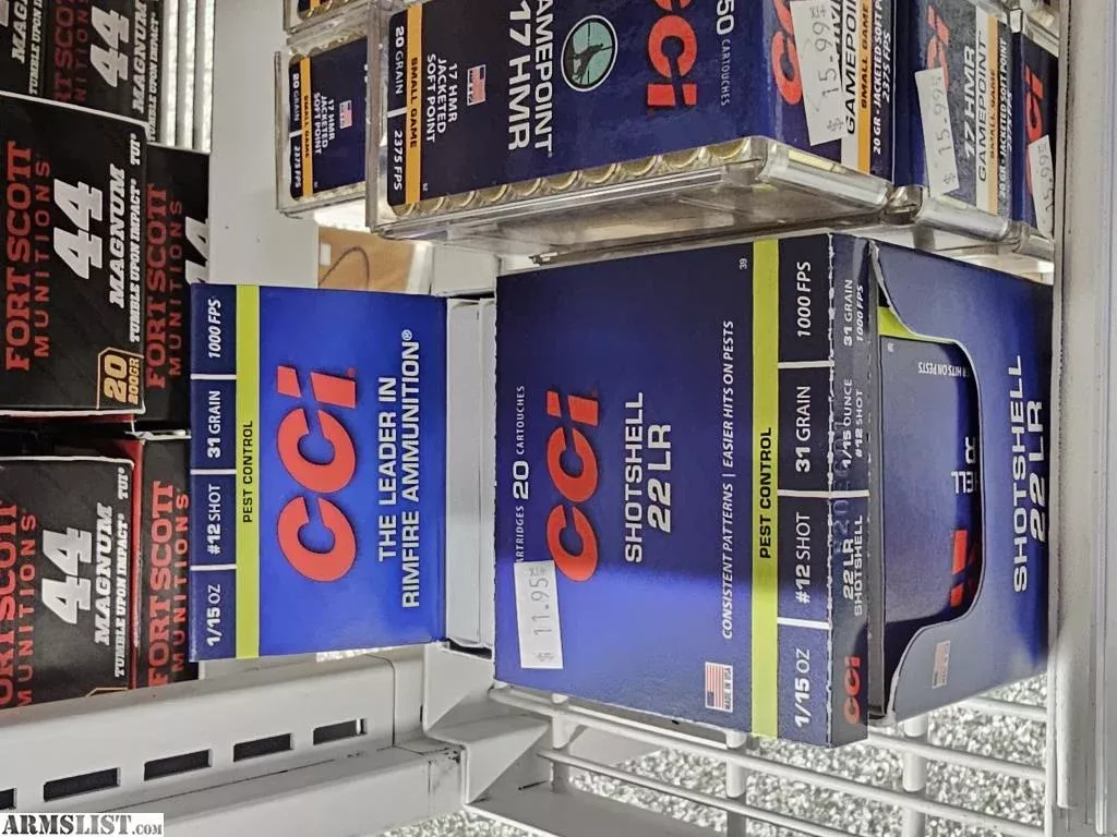 CCI Pest Control Shotshell 22 LR 31 gr 20 Rounds Per Box from DR Gun Supply near Oklahoma City, OK
