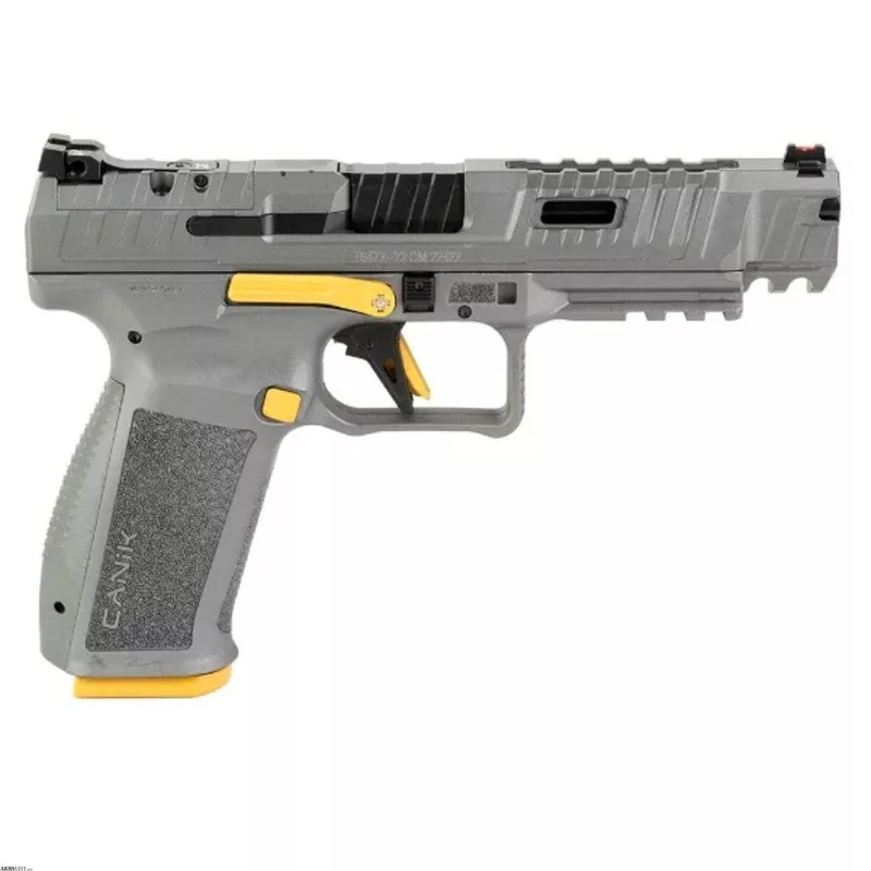 Century Arms Canik SFx Rival 9mm Luger 5 Inch Rival Grey / Gold 18 Rds HG6610T-N from ELK CO AMMO&ARMS INC near Saint Marys, Pennsylvania, USA