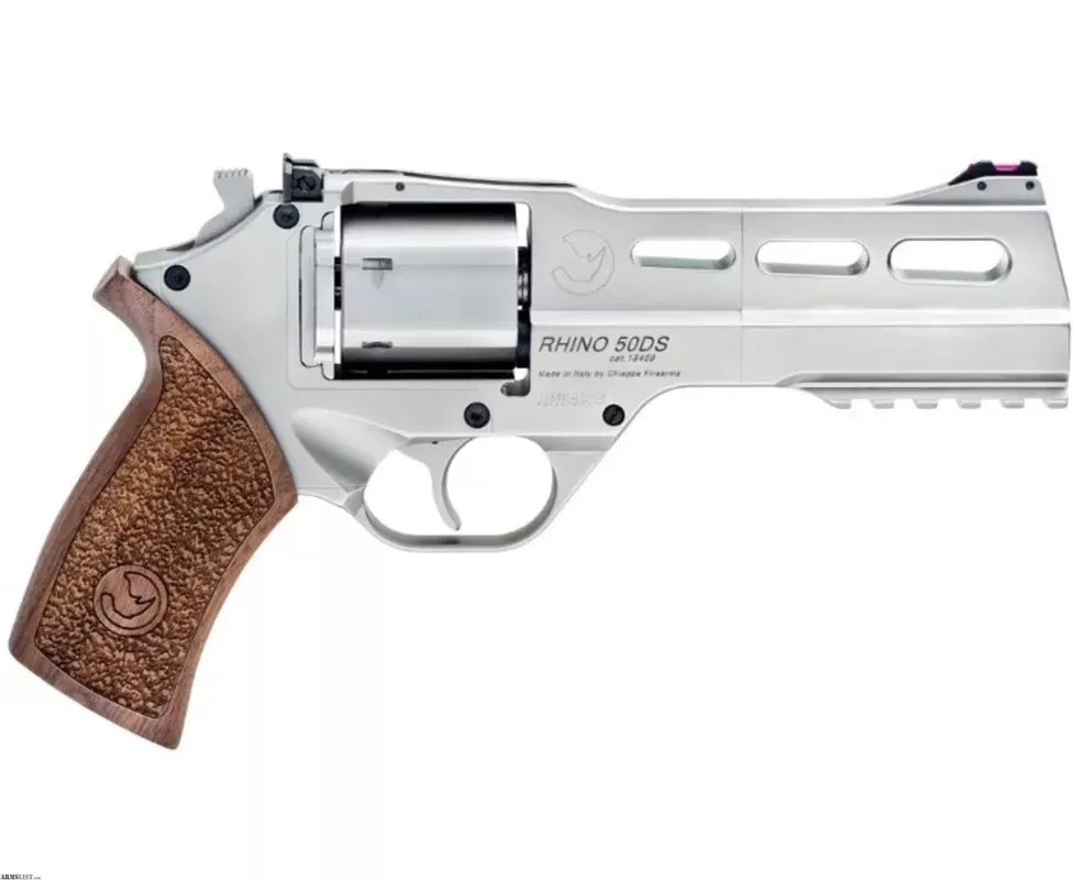 Chiappa Rhino 50 DS Revolver .357 Magnum 5 Inch Nickel 6 Rounds 340.223 from ELK CO AMMO&ARMS INC near Saint Marys, Pennsylvania, USA