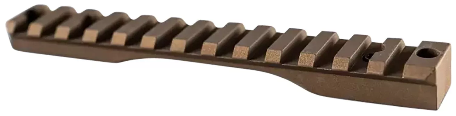 Christensen Arms 8100001204 Scope BaseBurnt Bronze Cerakote Aluminum Fits Remington 700 Short Action 0 MOA
