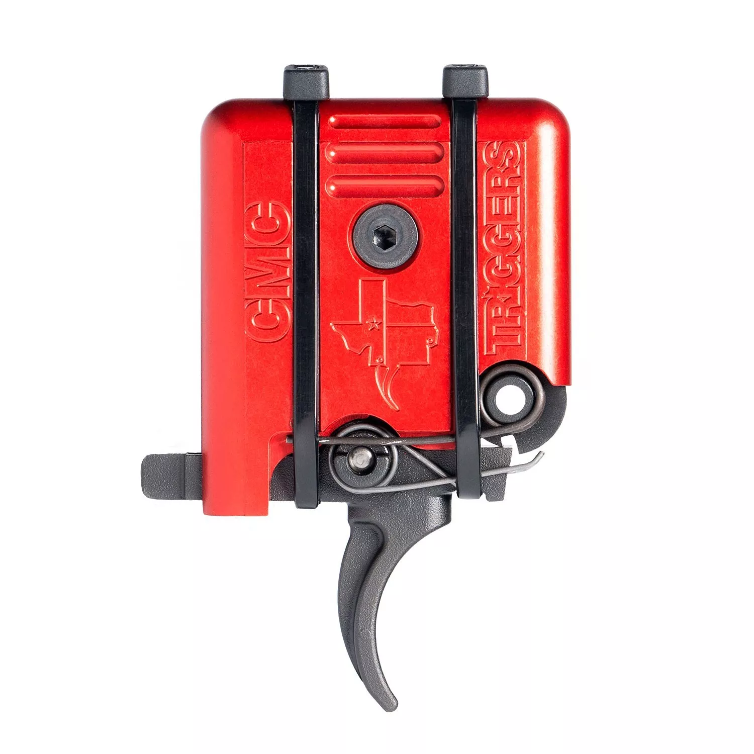 CMC Triggers AR-15/AR-10 Single Stage Curved Trigger 3.5 lb Small Pin Red