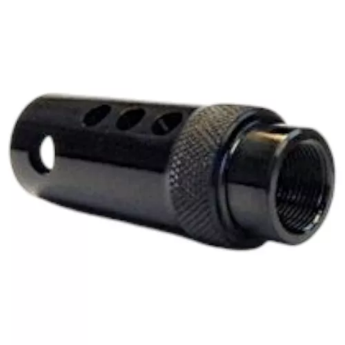 CNC Warrior Knurled Compensator 15X1 RH Black