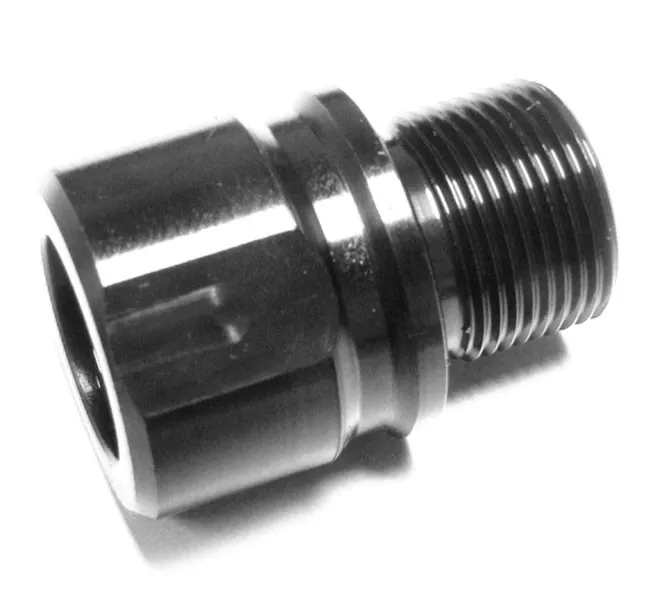 CNC Warrior Muzzle Thread Adapter M18X1.5 RH to 5/8X24 RH for .338 Lapua