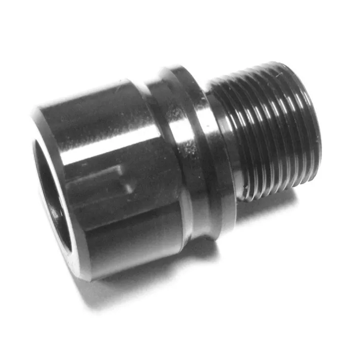 CNCW Muzzle Thread Adapter M13X1 LH to 1/2X28 RH