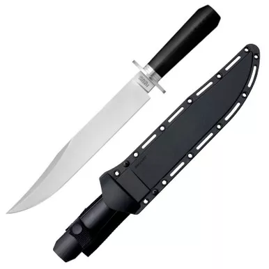 Cold Steel 16DL Laredo Bowie Knife 10.50" CPM 3V Clip Point Plain Edge Blade, Black Long G10 Handle