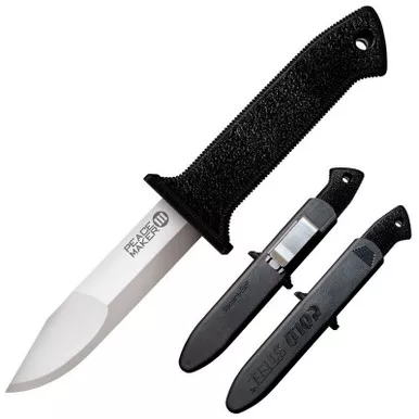 Cold Steel 20PBS Peace Maker III Knife 4.00" 4116SS Clip Point Plain Edge Blade, Black Kray-Ex™ Handle