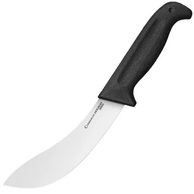 Cold Steel 20VBSKZ Big Country Skinner Knife 6.00" 4116SS Trailing Point Plain Edge Blade, Black Kray-Ex™ Handle