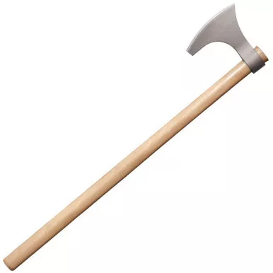Cold Steel 90WVBA Viking Hand Axe 6.00" 1055 Carbon Blade, Long Straight Grain Hickory Handle