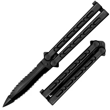 Cold Steel 92EAA FGX Balisong Knife 5.00" Griv-Ex™ Serrated Edge Blade